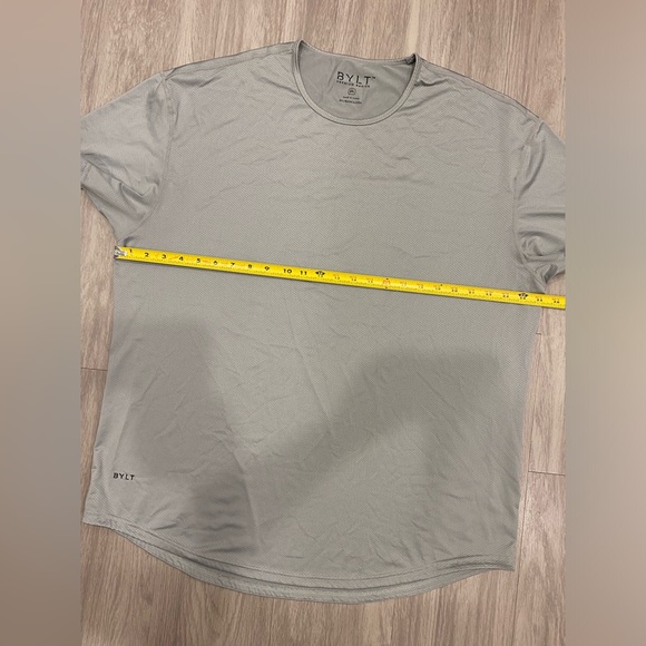 BYLT Shirt Mens XXL 2XL Gray Performance Premium Basics Athletic Tee - Picture 7 of 7